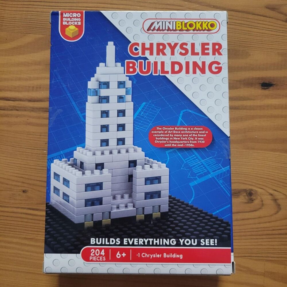 Chrysler Building Blokko construction blocks MiniBlokko New York City 204pc NEW